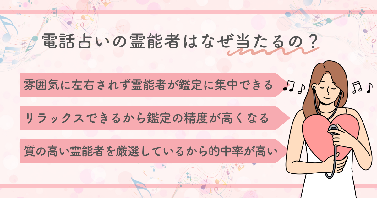 電話占いの霊能者はなぜ当たるの？